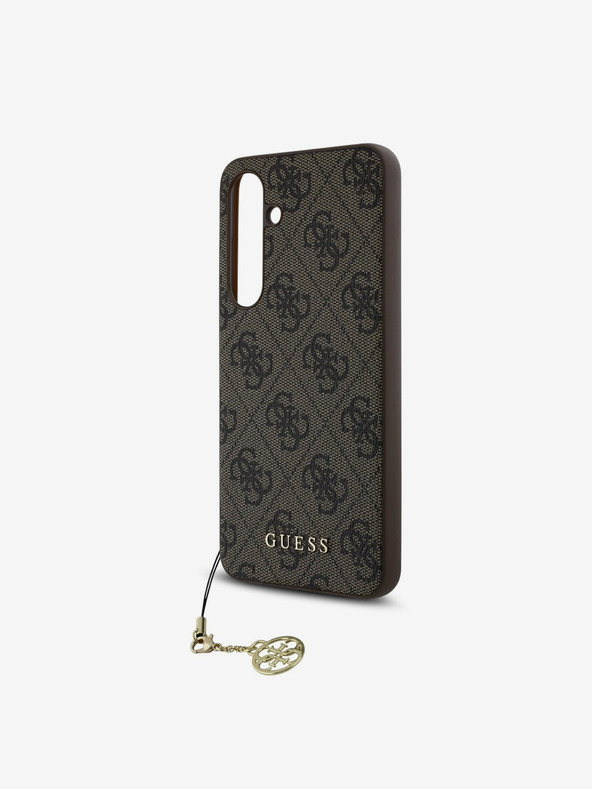 Guess Guess Заден капак 4G с чар за Samsung Galaxy S24 FE Brown