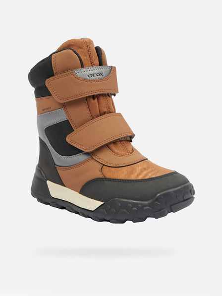 Geox Кафяви момчешки зимни обувки Geox Trekkyup B ABX
