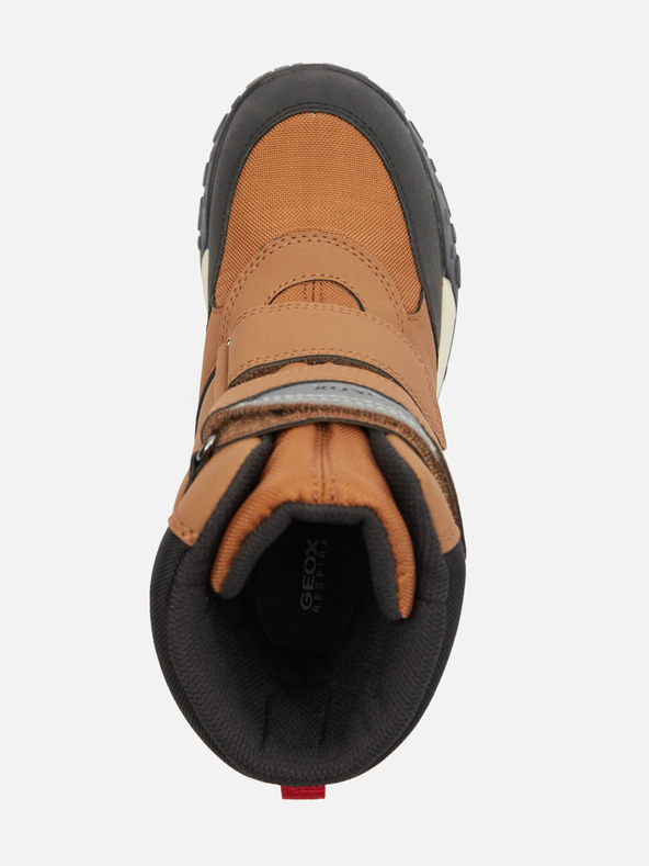 Geox Кафяви момчешки зимни обувки Geox Trekkyup B ABX