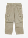 Marks & Spencer Чист памучен панталон Cargo с широки крачоли (2-16 години) Marks & Spencer зелен
