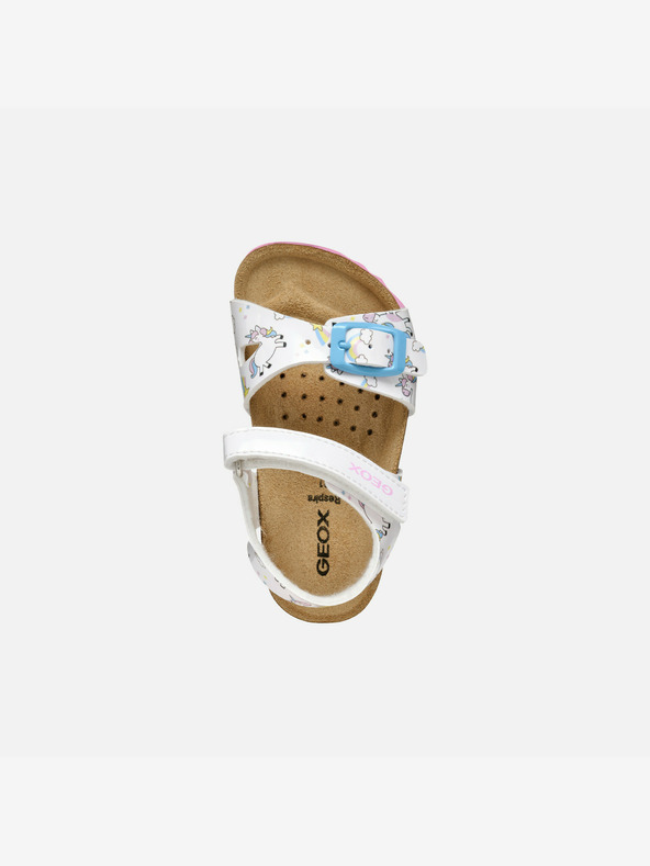 Geox Бели сандали Geox Chalki за момичета
