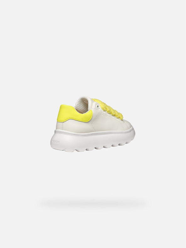 Geox Бели маратонки Geox Puffypop за момичета