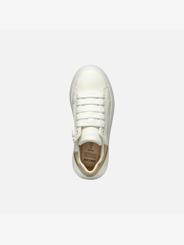 Geox Бели маратонки Geox Puffypop за момичета