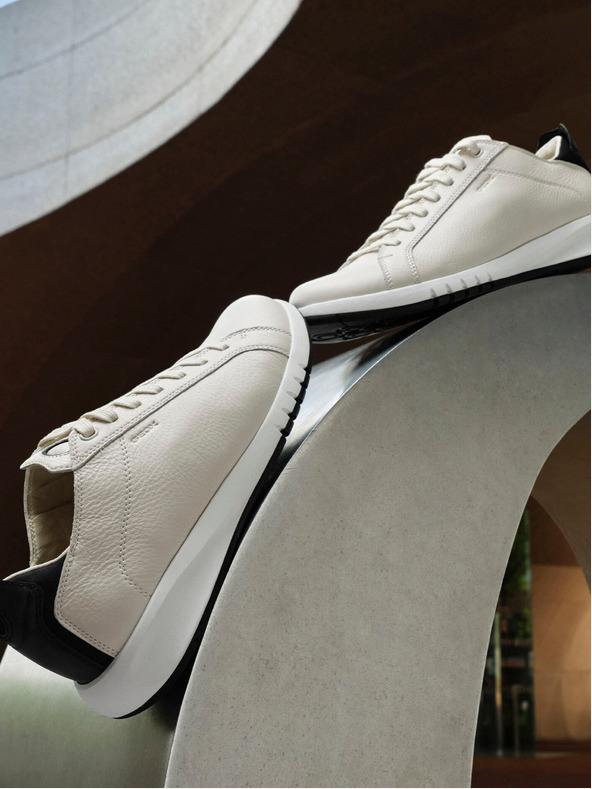 Geox Бели мъжки маратонки Geox Aerantis