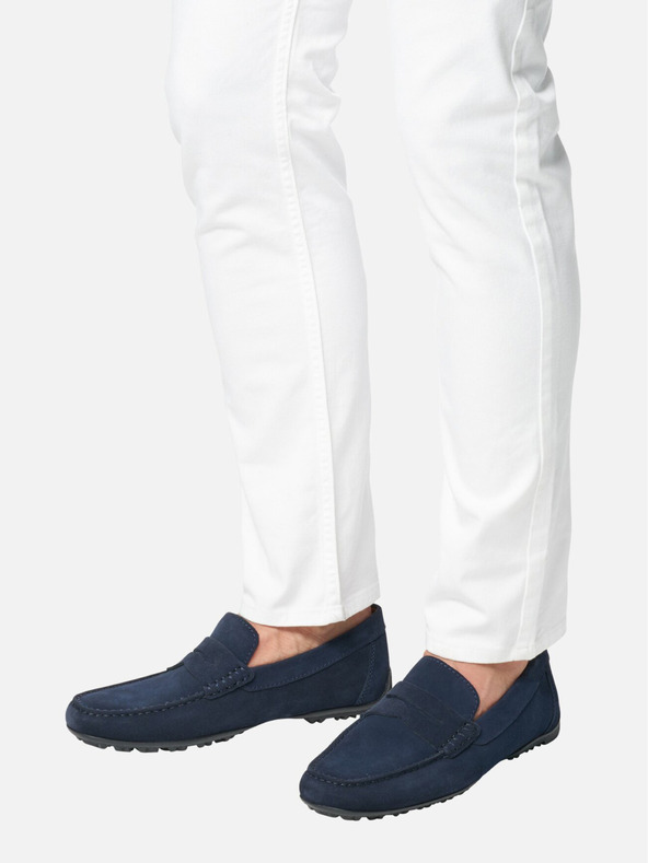 Geox Тъмно сини мъжки мокасини Geox Kosmopolis + Grip