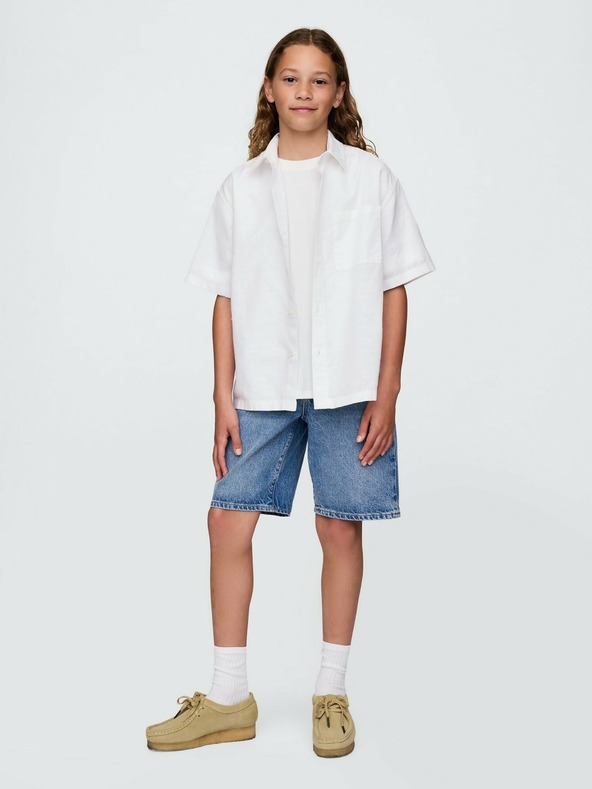 GAP Бебешка ленена риза GAP