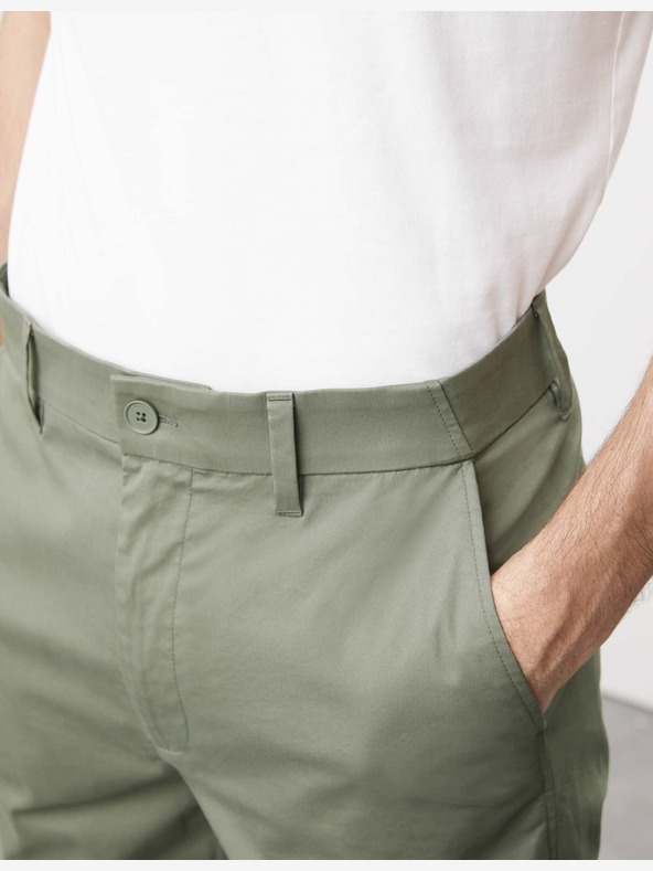 Marks & Spencer Супер лек панталон чино, редовна кройка Marks & Spencer зелен