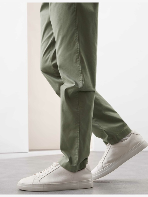 Marks & Spencer Супер лек панталон чино, редовна кройка Marks & Spencer зелен