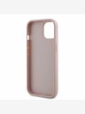 Guess Guess PU Grained 4G Метално лого заден капак за iPhone 15 Pink