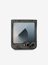 Guess Guess PU 4G Метален заден капак с лого за Samsung Galaxy Z Flip 6 Brown