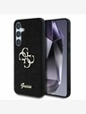 Guess Guess PU Fixed Glitter 4G Metal Logo Back Cover за Samsung Galaxy S25 Black