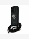 Guess Guess PU 4G Metal Logo Crossbody Strap Back Cover за iPhone 15 Pro Max Black