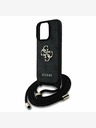 Guess Guess PU 4G Metal Logo Crossbody Strap Back Cover за iPhone 15 Pro Max Black