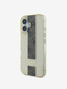 Guess Guess IML Middle 4G Заден капак с ивици за iPhone 16 Brown