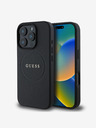 Guess Guess PU Grained Classic Logo MagSafe заден капак за iPhone 16 Pro Black