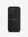 Guess Guess PU Grained Classic Logo MagSafe заден капак за iPhone 16 Pro Black