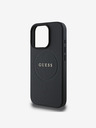 Guess Guess PU Grained Classic Logo MagSafe заден капак за iPhone 16 Pro Black