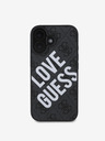 Guess Guess PU Leather 4G Big Love Logo MagSafe заден капак за iPhone 16 Black