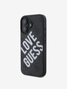 Guess Guess PU Leather 4G Big Love Logo MagSafe заден капак за iPhone 16 Black