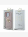 Guess Guess PU Grained 4G Metal Logo заден капак за iPhone 15 Pro Max Pink