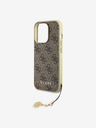 Guess Guess Заден капак 4G Charm за iPhone 15 Pro Brown