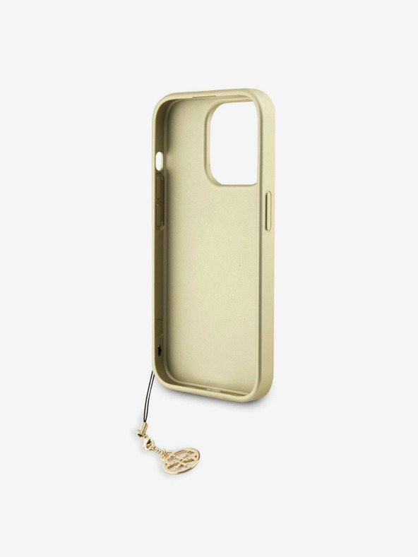Guess Guess Заден капак 4G Charm за iPhone 15 Pro Brown