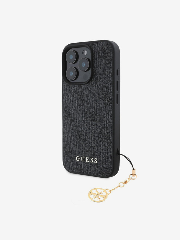 Guess Guess 4G Charm заден капак за iPhone 16 Pro Max Tone on Tone Grey