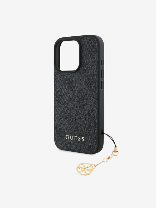 Guess Guess 4G Charm заден капак за iPhone 16 Pro Max Tone on Tone Grey
