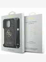 Guess Guess PU PU 4G Метално лого с каишка за кръст за iPhone 16 Pro Brown