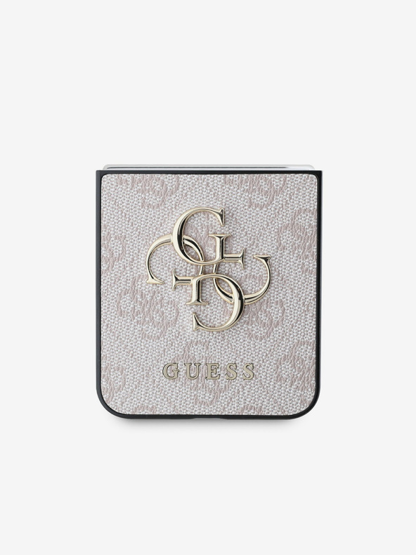Guess PU 4G Metal Logo Zadní Kryt pro Samsung Galaxy Z Flip 6 Pink Калъф за телефон