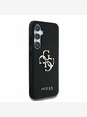 Guess Guess PU Grained 4G Metal Logo Back Cover за Samsung Galaxy S25 Black