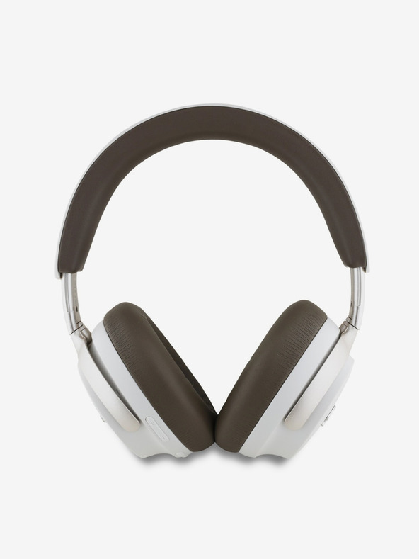 Guess Guess PU Leather Script Logo ANC/ENC Безжични слушалки Бежов