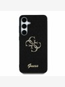 Guess Guess PU Fixed Glitter 4G Metal Logo Back Cover за Samsung Galaxy S25+ Black
