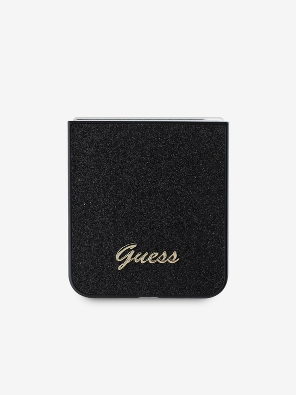 Guess Guess PC/TPU Glitter Flakes Metal Logo Back Cover за Samsung Galaxy Z Flip 6 Black