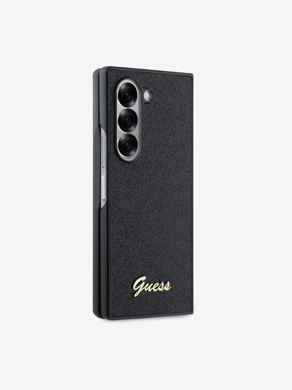 Guess Guess PC/TPU Glitter Flakes Metal Logo Back Cover за Samsung Galaxy Z Fold 6 Black