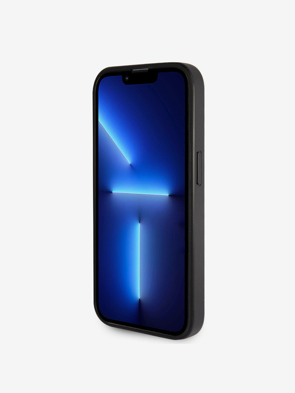 Guess Guess PU фиксиран метален капак с метално лого 4G за iPhone 15 Pro Max Black