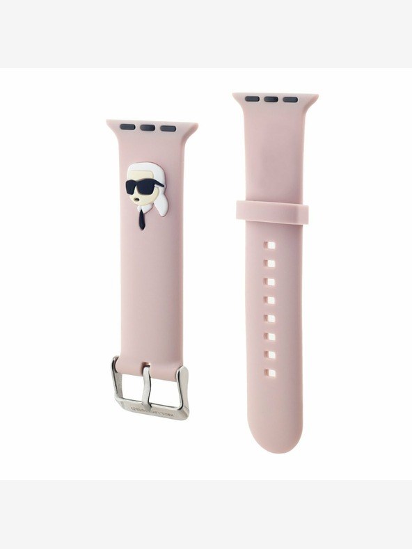 Karl Lagerfeld Karl Lagerfeld Karl Head NFT каишка за Apple Watch 38/40/41 Pink