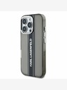 Karl Lagerfeld Karl Lagerfeld IML Stripe Logo заден капак за iPhone 16 Pro Max Black