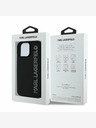 Karl Lagerfeld Karl Lagerfeld 3D Rubber Glitter Logo Back Cover за iPhone 15 Pro Max Black
