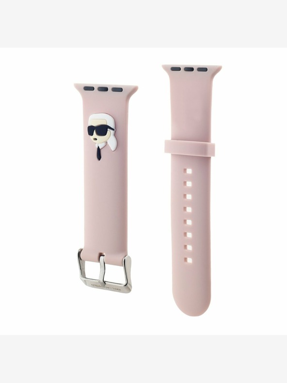 Karl Lagerfeld Karl Lagerfeld Karl Head NFT каишка за Apple Watch 42/44/45/46/49 Розов