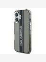 Karl Lagerfeld Karl Lagerfeld IML Stripe Logo заден капак за iPhone 16 Black
