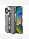 Karl Lagerfeld Karl Lagerfeld IML Stripe Logo Back Cover за iPhone 16 Pro Black