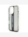 Karl Lagerfeld Karl Lagerfeld IML Stripe Logo Back Cover за iPhone 16 Pro Black
