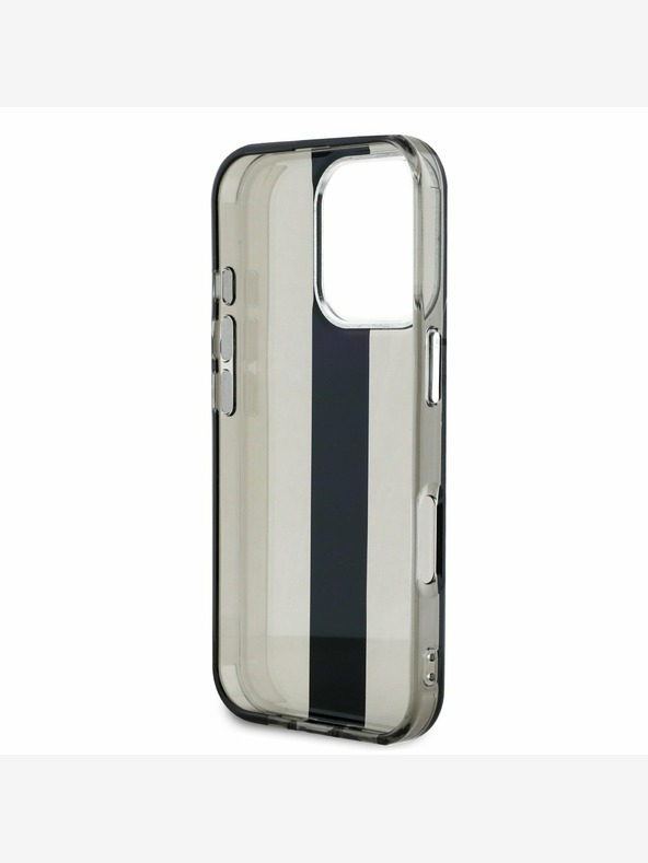 Karl Lagerfeld Karl Lagerfeld IML Stripe Logo Back Cover за iPhone 16 Pro Black
