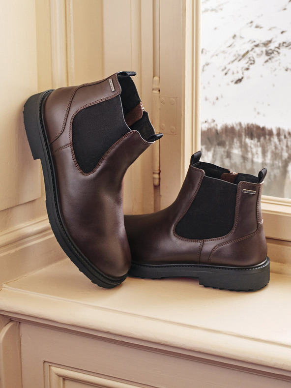 Geox Кафяви мъжки обувки за глезена Geox Lagorai + Grip A