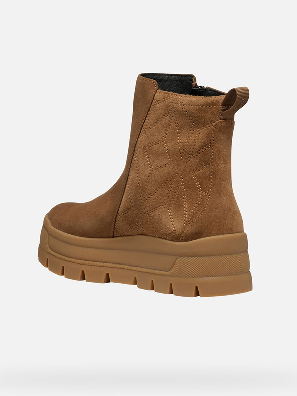 Geox Кафяви дамски боти Geox Spherica Ec7.1 Abx