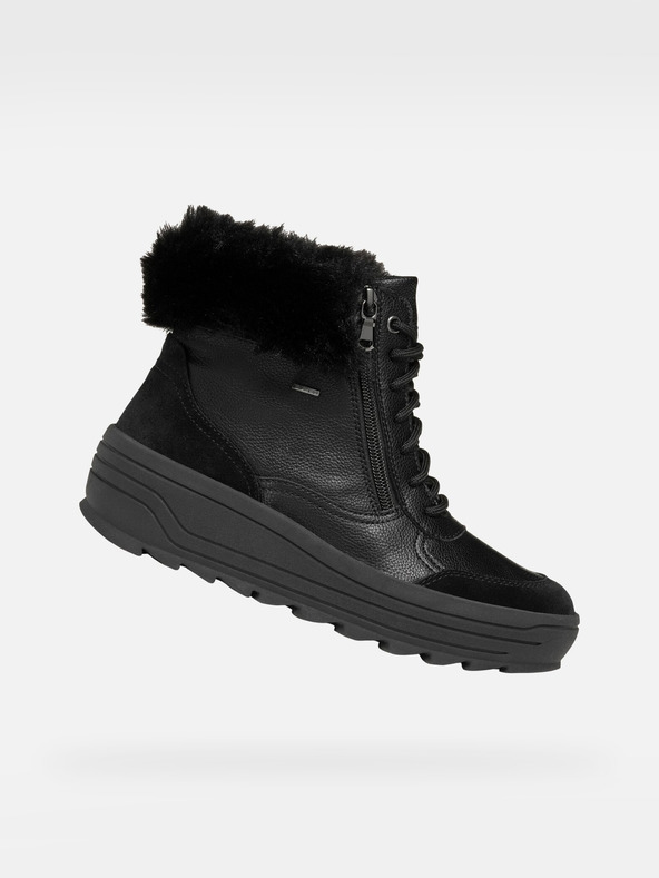 Geox Черни дамски обувки за глезена Geox Milleiny Abx