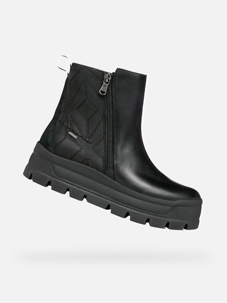 Geox Черни дамски боти до глезена Geox Spherica Ec7.1 Abx