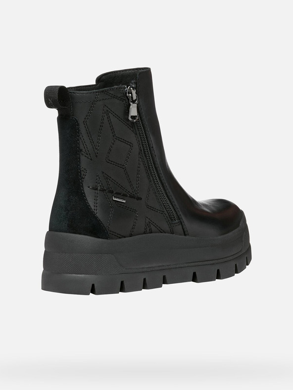 Geox Черни дамски боти до глезена Geox Spherica Ec7.1 Abx