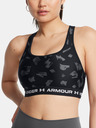 Under Armour Under Armour Women's Crossback Mid Print Bra-BLK